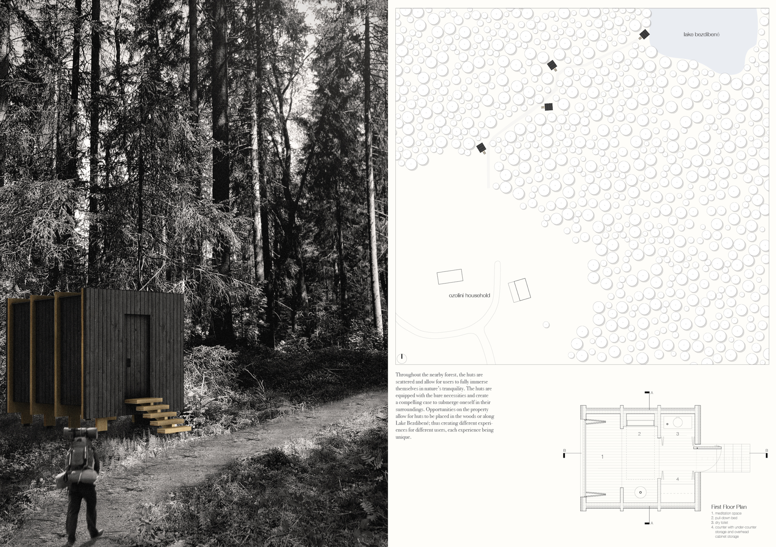 Silent Meditation Forest Cabins Competition Winners