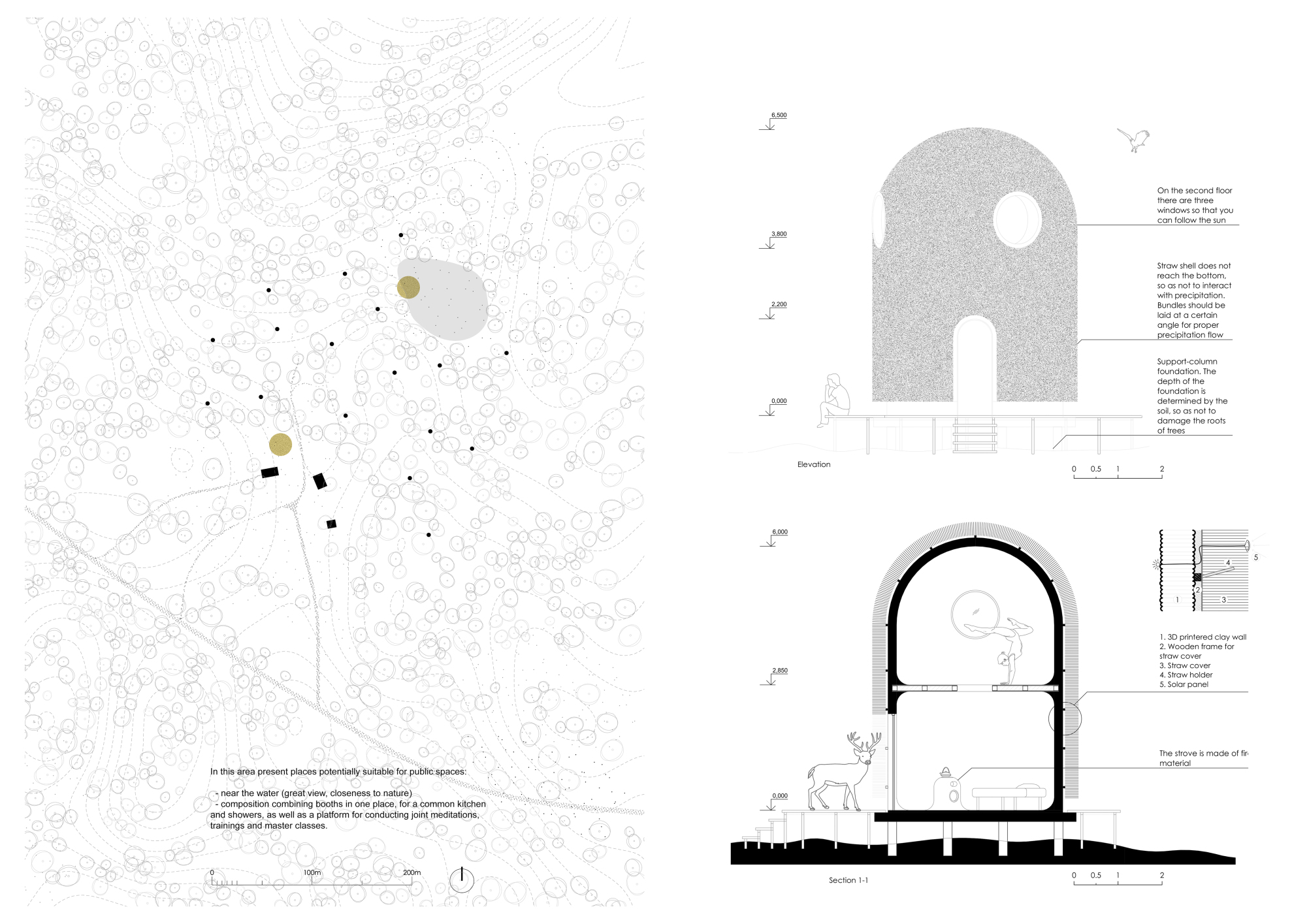 Silent Meditation Forest Cabins Competition Winners